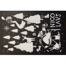 Открытка черная "Николаус"